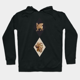 Assyrian Lamassu and the KIng Sargon Hoodie